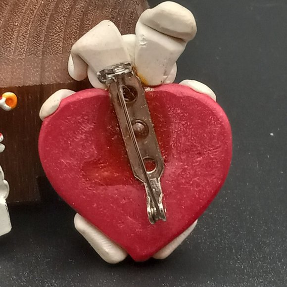 JJo Jack in the Box Enamel Signed | Bunny Valentine‎ Polymer Lot of 2 Pins - Picture 5 of 5